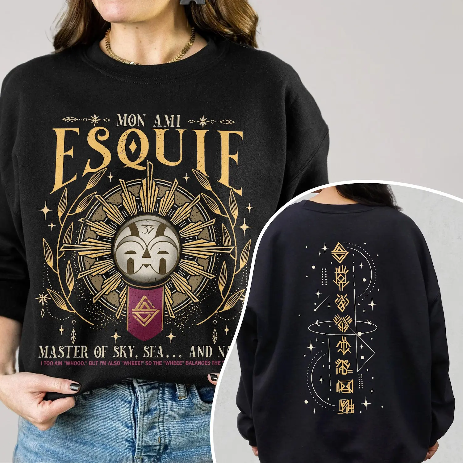 Esquie Clair Obscur Expedition 33 Shirt, Whee Whoo Funny Esquie Crewneck, Gamer Gift Tee, Expedition Shirt for Fans