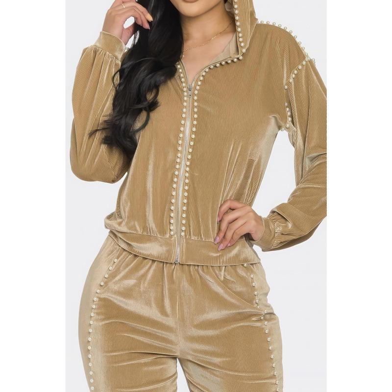 Jogger With Pearls Set