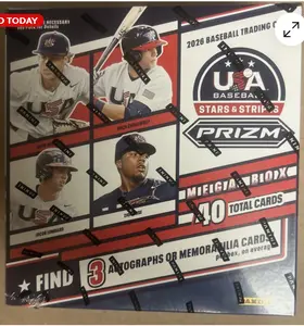2026 Panini Prizm USA Stars & Stripes Baseball Mega Box