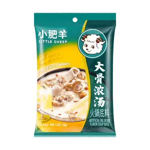 LITTLE SHEEP Mongolian Hot Pot Soup Base - Rich Bone Broth Flavor, 150g Pack for Authentic Chinese Cuisine