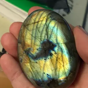 A Grade Labradorite Palm Stones - Colorful Crystal Rock for Your Collection