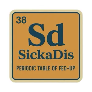 Funny Vinyl stickers Perioic table of elements 2pc