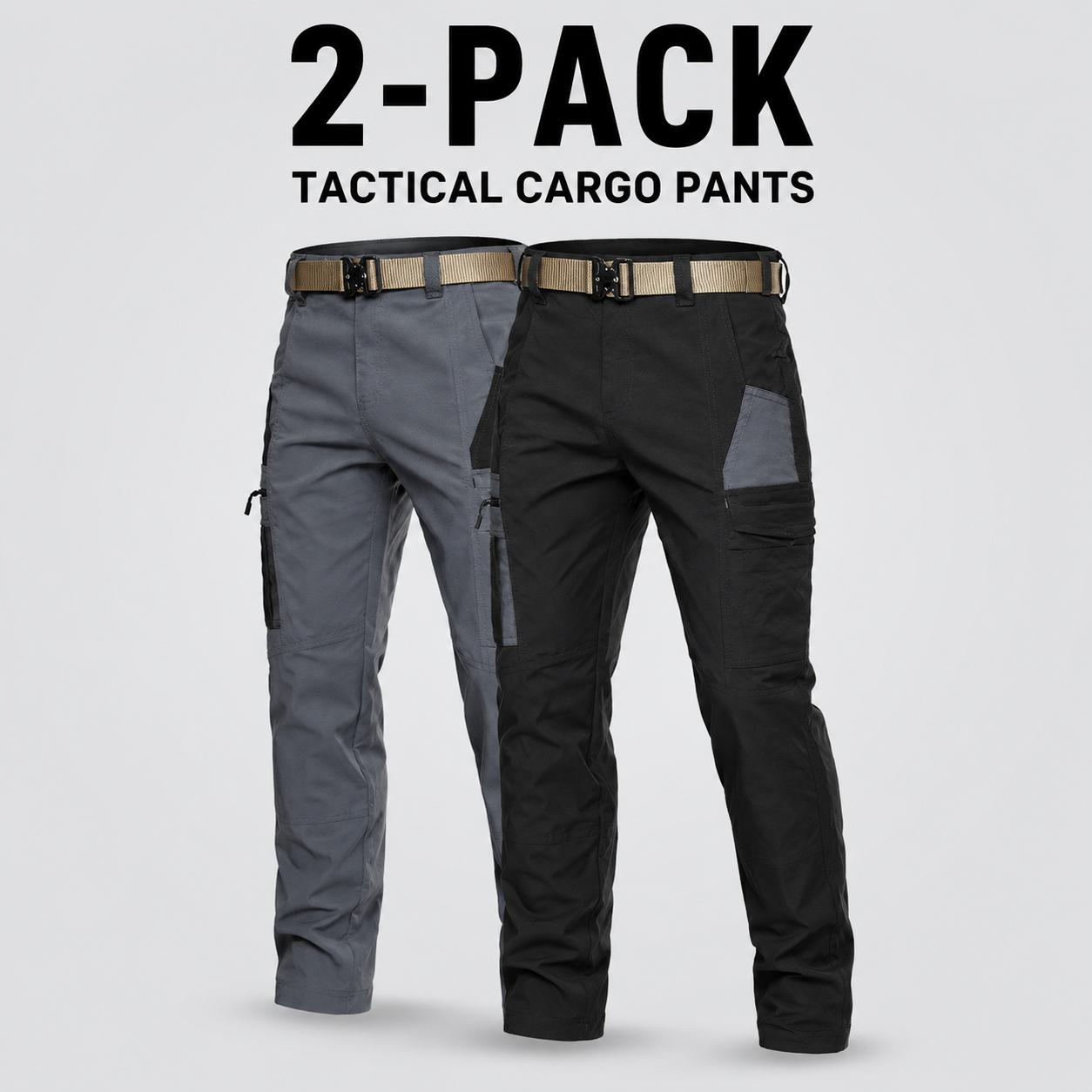 4Pack Men's Tactical Cargo Work Pants, Multi-Pocket Straight Leg Utility Trousers, Outdoor & Workwear | 1/ 2/3/4-pacs 4Pack Men's Tactical Cargo Work Pants, Multi-Pocket Straight Leg Utility Trousers, Outdoor & Workwear | 1/ 2/3/4-pacs