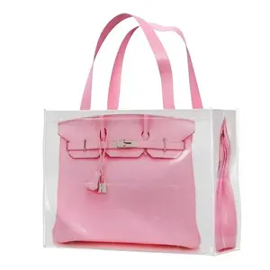2026 INS blogger's parody creative grocerybags platinum bag remake fashion blogger's same fitness and leisure bag Beach Bag