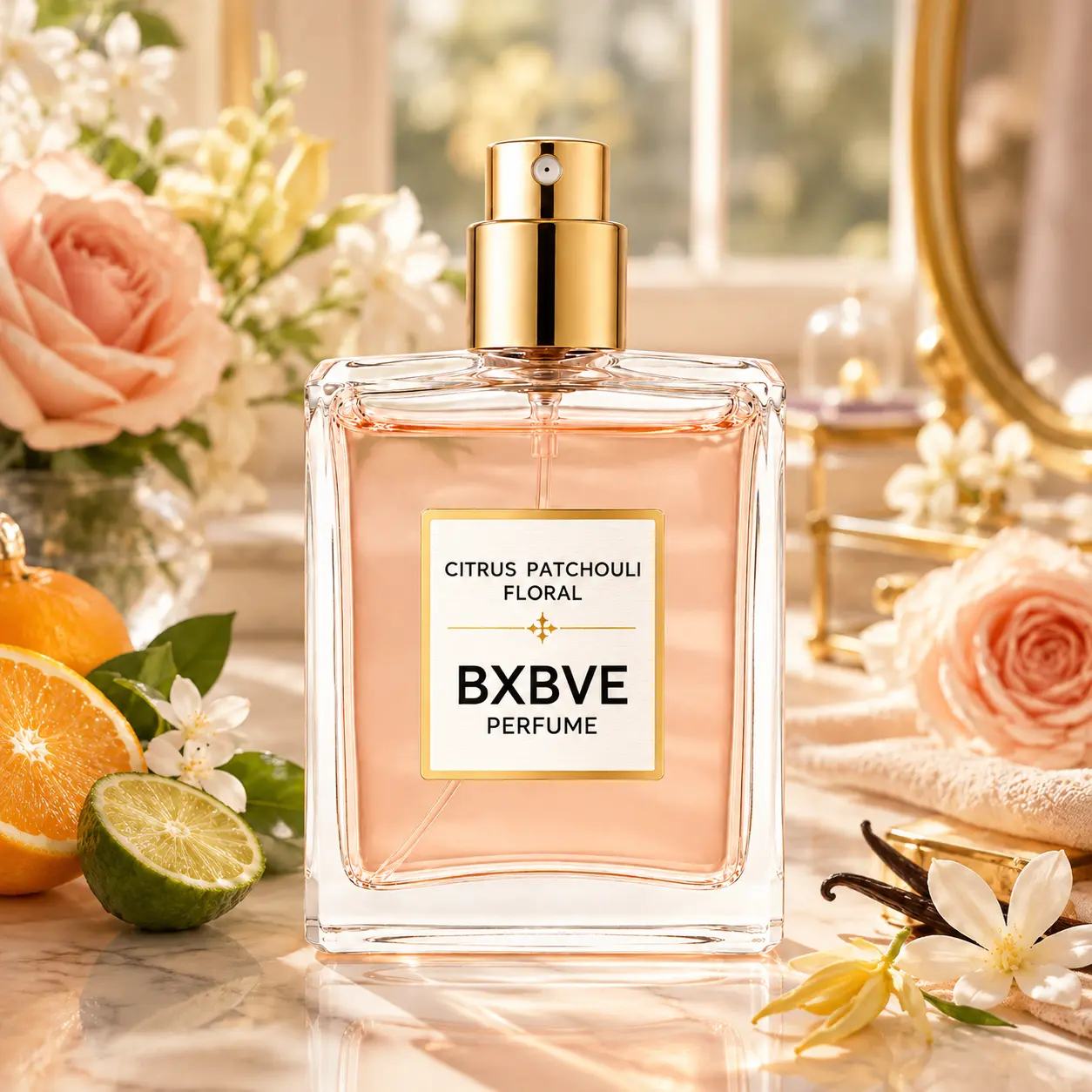 BXBVE Eau de Parfum for Women, 1.7 fl oz & 3.4 fl oz (50ml & 100ml), Long-Lasting Luxury Floral Scent, Romantic Women’s Perfume for Daily Wear, Date Night & Gift