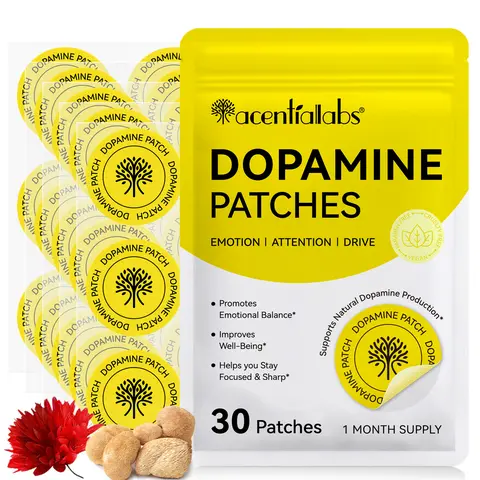 Acential Labs Dopamine Patch (30 Pieces), Natural Plant-Based Formula, Gentle Release, Lightweight Breathable Design, Easy to Use, Suitable for Busy Lives