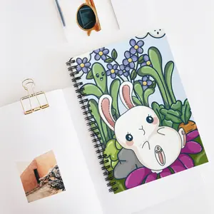 Kawaii Bunny Spiral Notebook - Ruled Line