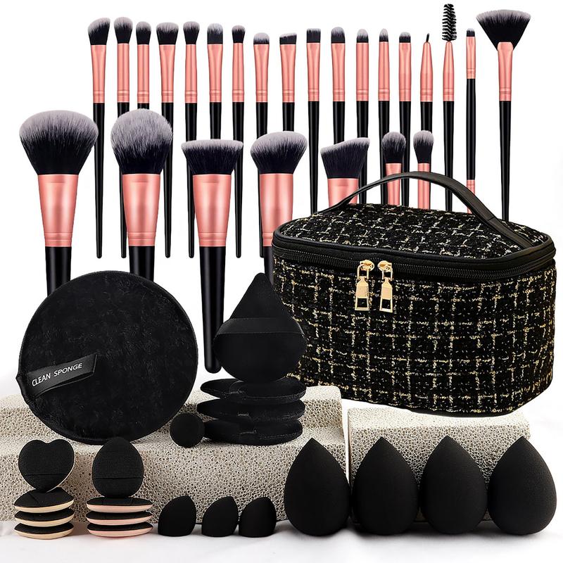 Portable Makeup Brush Set, 58/47 or 34Pcs Makeup Brushes and Sponges Set Makeup Brushes and Sponges Set, Makeup Accessories for Women, Cosmetic Travel Bags Gift Set for Women Makeup Play Kit makeup bag Portable Makeup Brush Set, 58/47 or 34Pcs Makeup Brushes and Sponges Set Makeup Brushes and Sponges Set, Makeup Accessories for Women, Cosmetic Travel Bags Gift Set for Women Makeup Play Kit makeup bag
