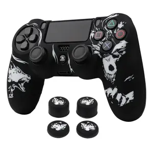 Laser Carving Soft Silicone Cover For PS4 Xbox One S Series X Controller Skin Case Gamepad Joystick Accessories Console Controller Accessories