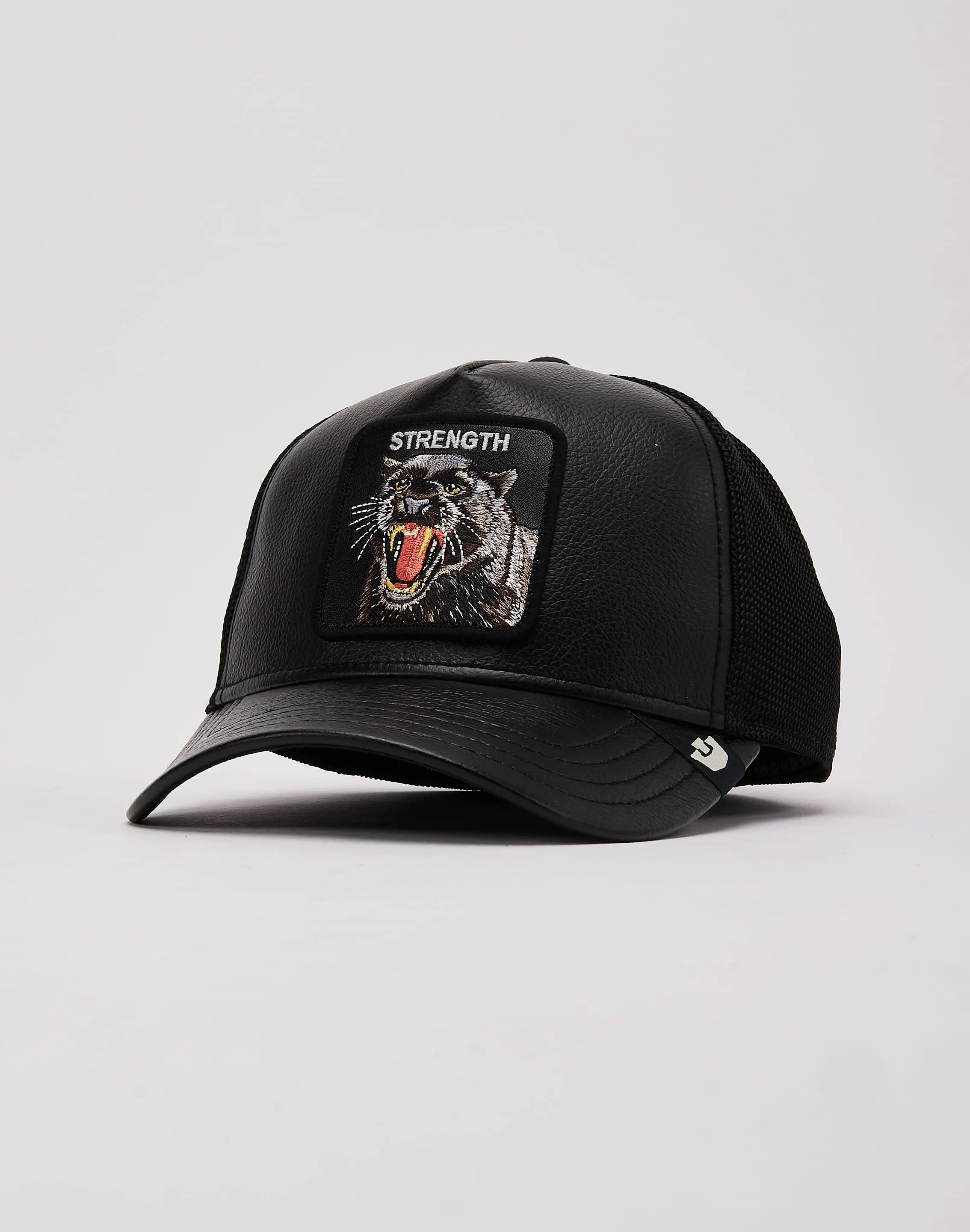 Mens Goorin Bros Faux Leather Panther Trucker Hat