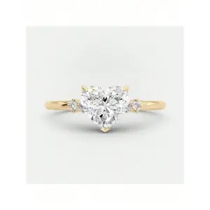 1pc Classic Elegant Women'S Heart-Shaped Zirconia Ring,Engagement,Wedding,Birthday, Anniversary,Christmas,Valentine'S Day Gift(no Box)