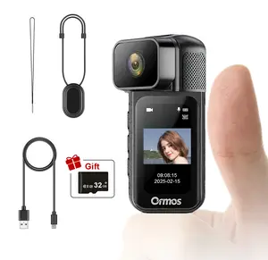 Ormos FULL HD 1080P Mini video Box, Wearable Action Body Cam, Thumb Size Hands Free Recording video Box Premium Portable Camcorder Mount Anywhere for Security, Work, Guard, Travel (Black)