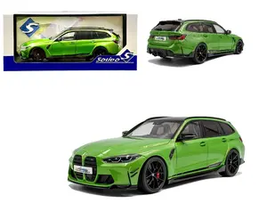 SOLIDO 2024 BMW M3 COMPETITION M XDRIVE TOURING GREEN 1/18 SCALE DIECAST MODEL S1813703-7A