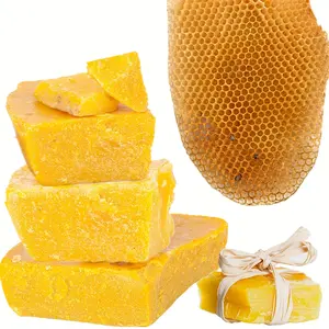 2LB 32oz Genuine Beeswax Block Direct from Beekeepers Natural Yellow Crude Wax for Candle Making & Wax Molding Materials