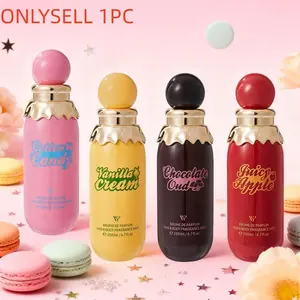Girls' Perfume Spray with Four Fragrances, Cotton Candy, Chocolate, Vanilla, Apple, High-Quality Ingredients, Long-Lasting Scent