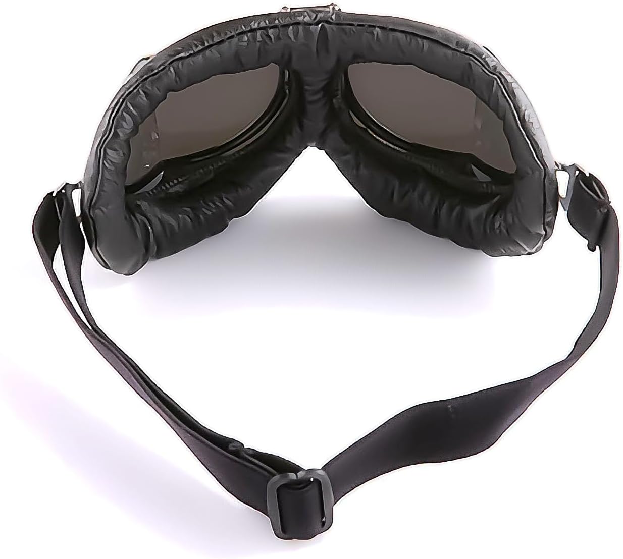 Motorcycle Goggles Scooter Mopeds Half Helmet Vintage Pilot Aviator Style, Foldable & Clear Lens: GK_T10