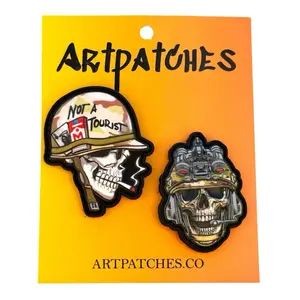 Warrior Skulls PVC Patch Set