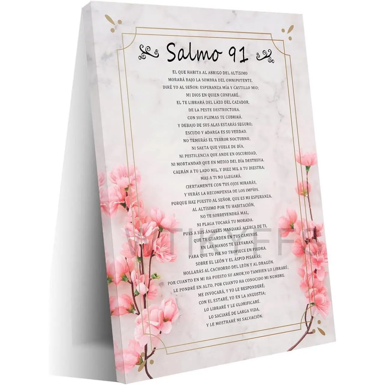 Salmo 91 In Spanish For Wall Poster Pictures For Bedrooms Spanish Bible Poetry Verse Canvas Wall Art Posters and Prints for Living Room Decoration Artistic Artwork Ornaments Photo