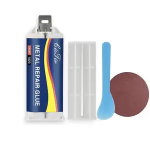 CarFun Metal Repair Glue 1823 Enhanced Casting Adhesive Welding High-Temperature Resistant Strong Adhesion Wear-Resistant Corrosion-Resistant with Tools for Pipeline Gas Cylinders