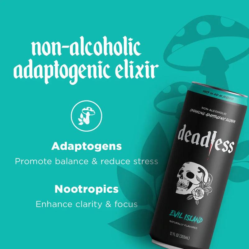 Bloody Berry 4-pack Adaptogens + Nootropics Sparkling Elixir All Natural