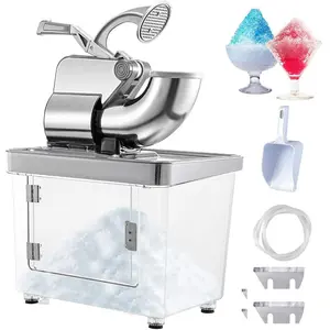 VEVOR 110V Commercial Ice Crusher 661LBS/H, ETL Approved 300W Electric Snow Cone Machine with Dual Blades, Stainless Steel Shaved Ice Machine with Safety On/Off Switch for Family, Restaurants, BarsVEVOR Super Brand Day