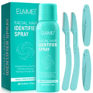 ELAIMEI FACIAL HAIR IDENTIFIER SPRAY ,Skin Body Hair Identifying Spray，Used to remove excess hair from the skin, suitable for all skin types