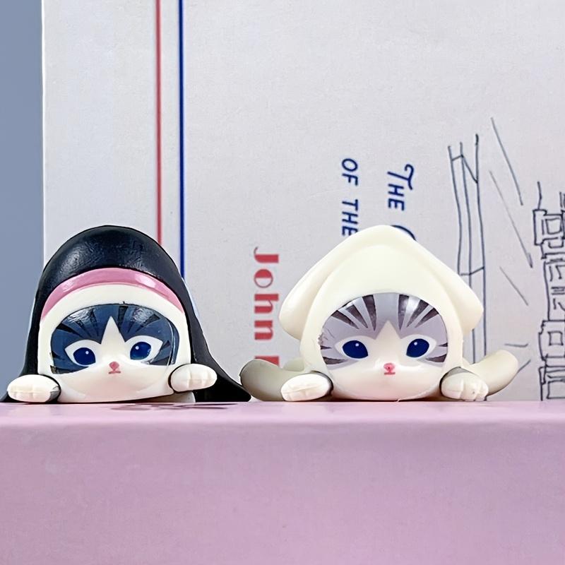 Trending Cute Cat Decor Set of 12, Self-Adhesive Design, Perfect for Phone Cases, Computer Screens, Car Interior, Desktop Decoration