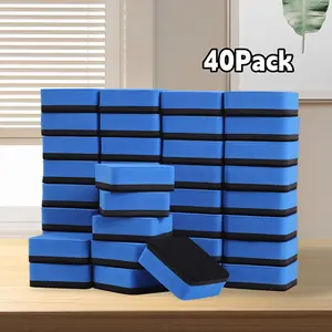 40-Pack Mini Magnetic Dry Erase Erasers - Versatile Chalkboard Cleaners for Home, Office, Classroom - No Power Needed, Ideal for Bedroom, Outdoor, Kitchen Use