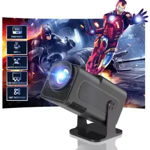 HY320 4K 1080P Native Mini Projector, 20000 Lumen, Android 11.0, 270? Adjustable Stand, Auto Keystone, pk HY300 Projector [2025 Upgrade]