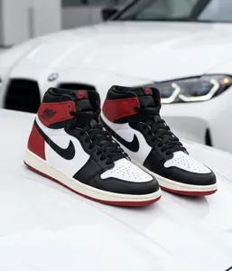 Nike Jordan 1 Retro High OG Black Toe Reimagined FD1437-106 GS & Womens Fashion Sneakers New