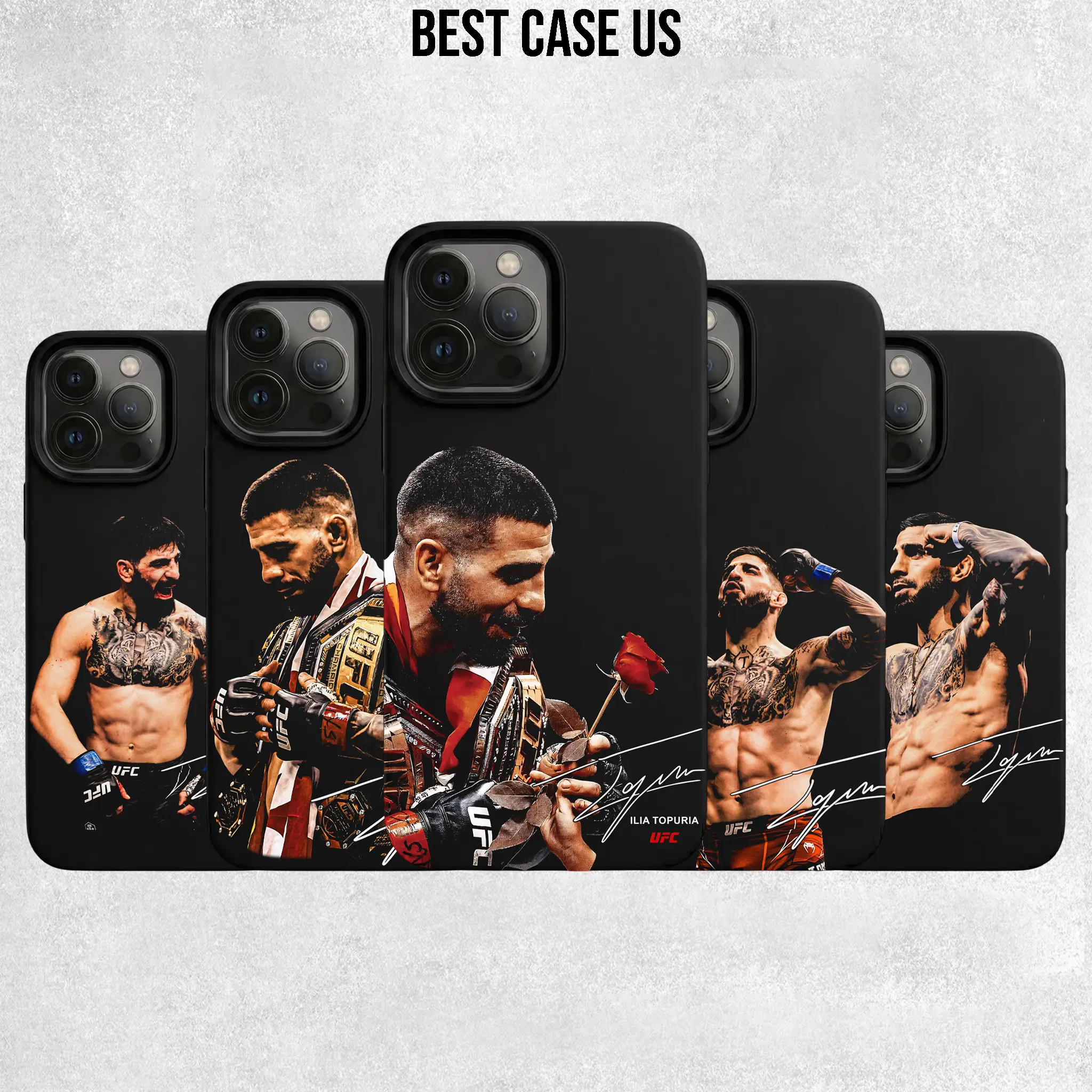 UFC Freedom 250 El Matador Ilia Topuria Phone Case for iPhone 17 16 15 14 13 12 11 Pro Max | UFC Fighter MMA Boxing Fans Gift Cover