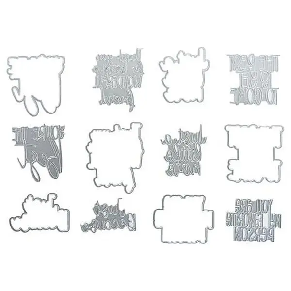 Crafts & Sewing Stamps of Life Best Word Die Kit - Set of 12