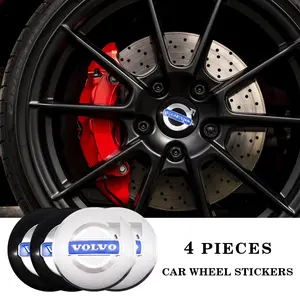 Volvo Car Wheel Center Cap Emblem Decal Sticker, HUB Logo Decoration, Exterior Accessories for Volvo Rdesign Xc60 Xc90 V60 V40 Xc40 V50 S60 V70 C70
