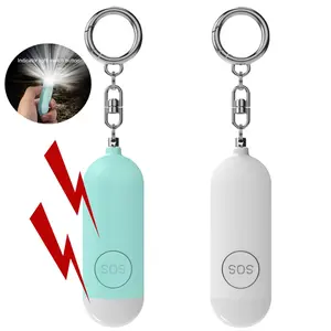 140dB Personal Safety Alarm for Women, Safe Alarm Protection Keychain with Strobe Light & Low Battery Notice, Security Siren Self Defense for Seniors College Girls