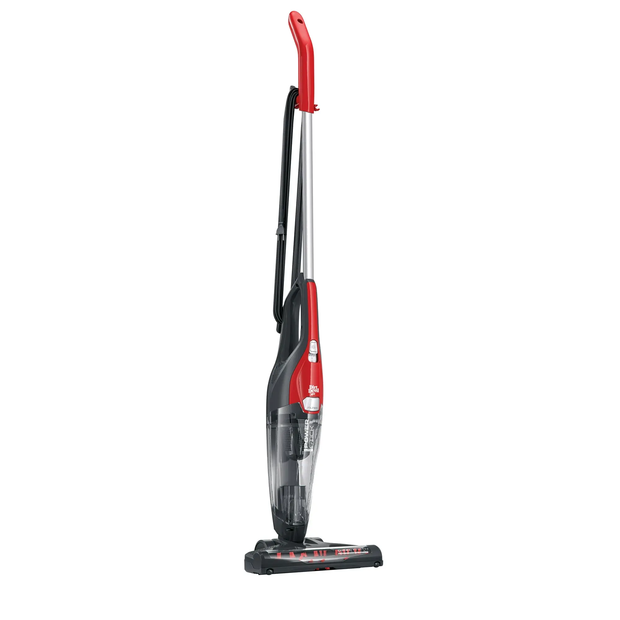 Dirt Devil Power Stick Lite 4-in-1 Corded Stick Vacuum Cleaner, for Rugs, Hard Floor, Upholstery, Lightweight, Attached Hand Vacuum, Small Spaces, SD22030