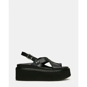 Steve Madden RORY BLACK LEATHER