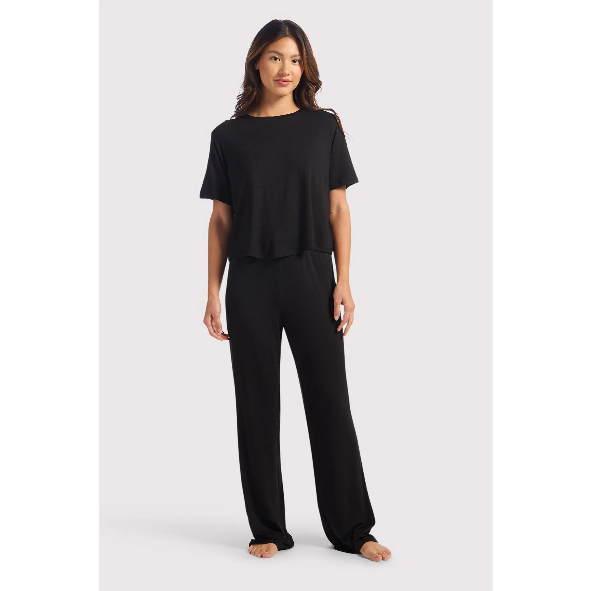 nuuds Pajama Set | Lightweight Boxy Tee & Relaxed Drawstring Pants nuuds Pajama Set | Lightweight Boxy Tee & Relaxed Drawstring Pants