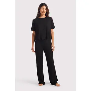 nuuds Pajama Set | Lightweight Boxy Tee & Relaxed Drawstring Pants
