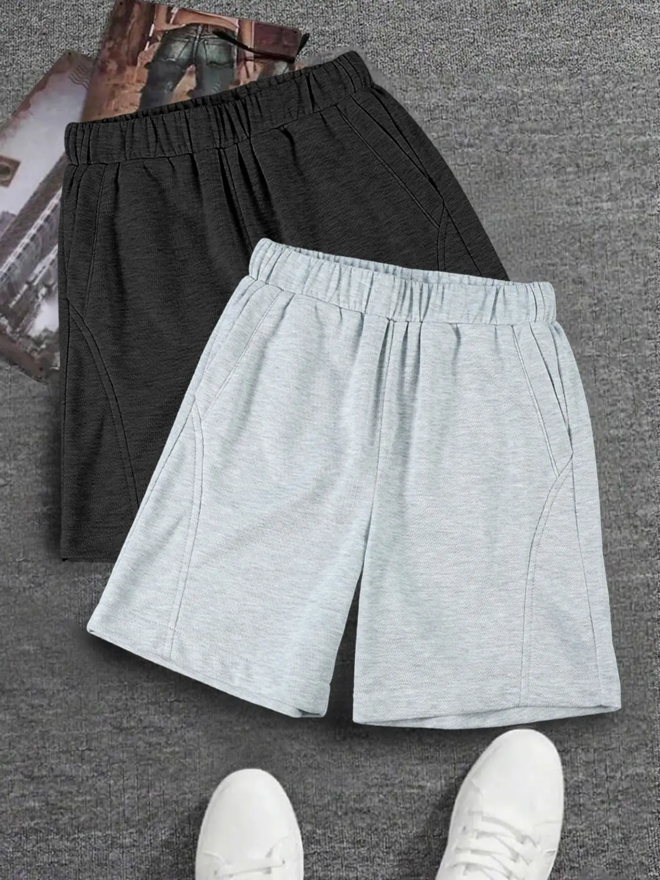 2PCS Boys/Teens shorts jogger pants Loose Fit Comfortable Breathable Stylish for spring/summer Age8-16Y