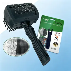 HVAC Coil Cleaning Brush & Fin Comb Tool – Double-Sided for Evaporator and Condenser, Stainless Steel Pins, Heavy Duty Air Conditioner Fin Straightener, Reusable HVAC Coil Cleaner, Safe for AC Fins, Professional HVAC Maintenance Tool