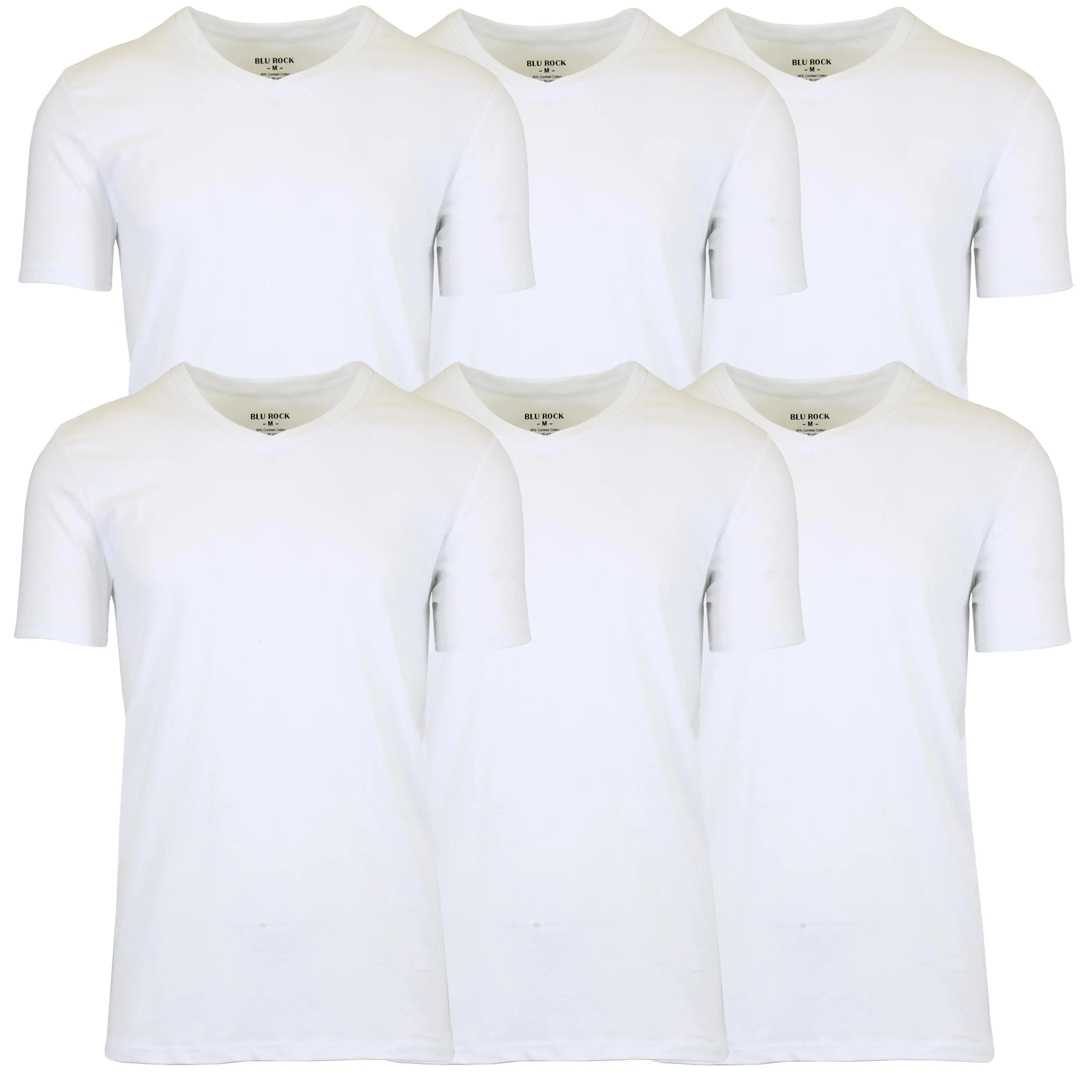 (V-Neck Stretch) Whitex6