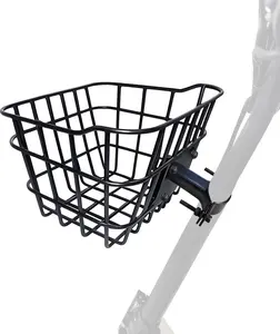 Small Front Basket with Fixed Holder - Rust-Resistant 2 gls Capacity for Teen/ Scooters, Electric Scooters & Bikes