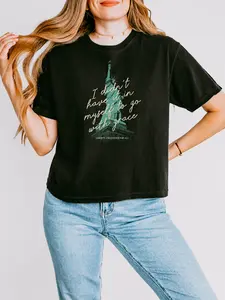 Go with Grace Statue of Liberty Comfort Colors Crop Tee