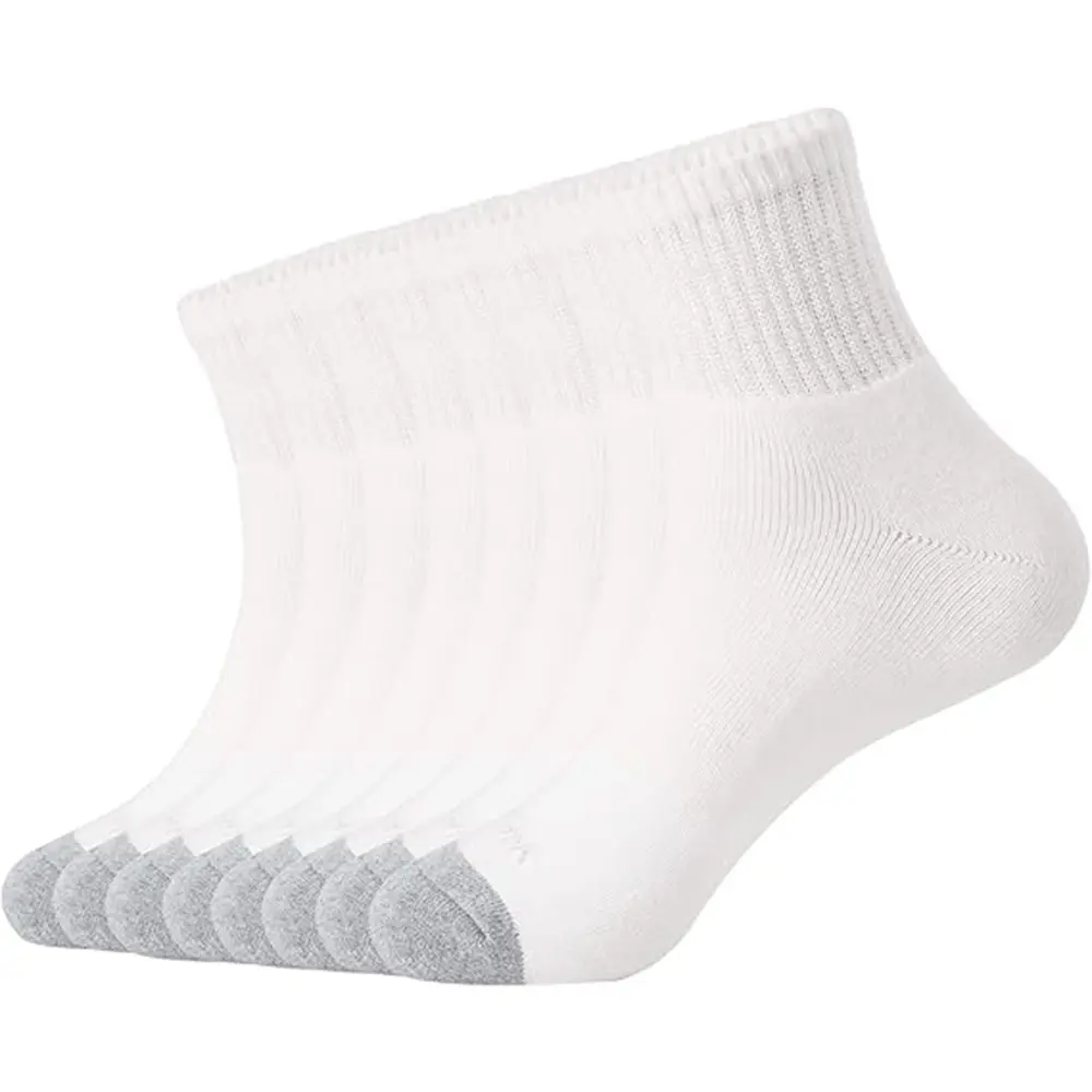 WANDER Men's Cushioned Ankle Socks 8 Pack Breathable Running Socks for Activewear, Comfort Casual Socks 8-11/11-13