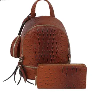 Ostrich Croc 3-in-1 Convertible backpack