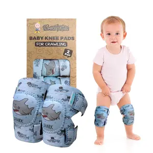 Baby Knee Pads for Crawling (2 Pairs) Rodilleras para Bebe, CPSIA Certified - Infant Knee Protector for Toddler, Girl, Boy, Crawler