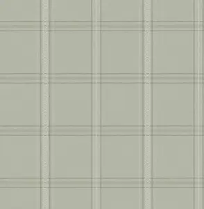 4169-27609 Auberge Sage Plaid Wallpaper