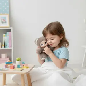 Super Soft Plush Toy Dolls, Cute Rabbit Bear Sheep Design, Bedside Desktop Decoration, Perfect Gift for Kids' Birthdays and Holidays