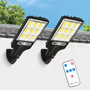2/4PCS Solar Street LED Light Lamp LED Super Bright Solar Lights Waterproof Outdoor Solar Motion Sensor Security Lights Wireless Wall Lights for Garden Driveway