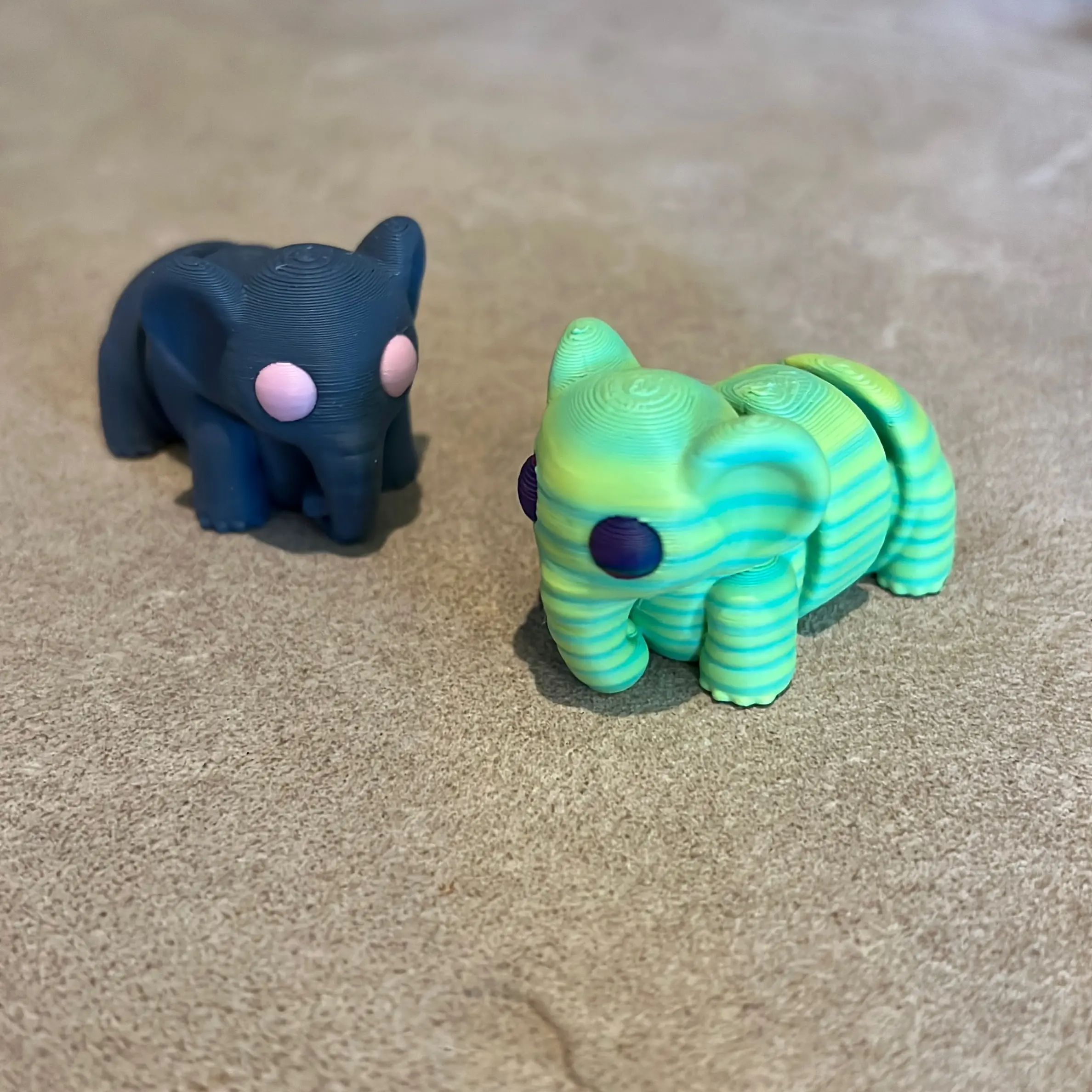 2 in long 3D Decorative Mini Elephant